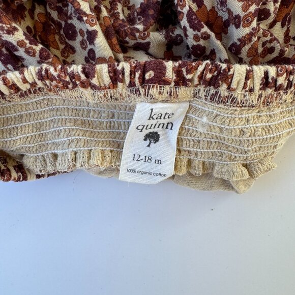 Kate Quinn Ruffle Bloomers | Smocked Waist, Fall Ditsy Floral Print | 12–18M - Picture 2 of 4